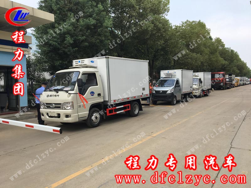 2019/10/08西昌涼山高總在湖北程力集團(tuán)訂購(gòu)了三臺(tái)藍(lán)牌冷藏車(chē)，單號(hào)80107/80109