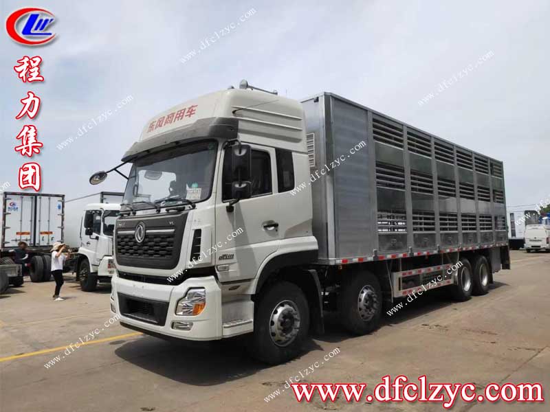 （國(guó)六）東風(fēng)天龍前四后八鋁合金運(yùn)豬車(chē)
